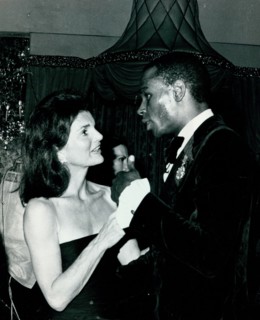 Jackie Onassis and Sterling St. Jacques at a New York charity dinner