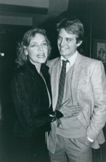 Lauren Bacall and Michael Biehn, who starred together in ""The Fan