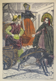 Illustration from the book The Silver Skates. Drawings by Theophile Schuler (1821-1878). 1870.