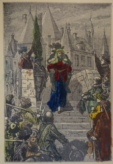 Illustration from the book The Silver Skates. Drawings by Theophile Schuler (1821-1878). 1870.