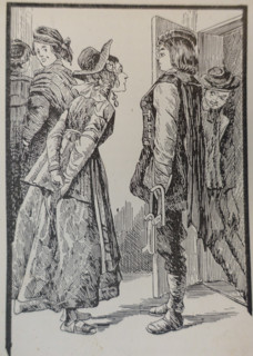 Illustration from the book 'The Silver Skates'. Drawing by Samuil Goldman (1876-1931). 1920s.