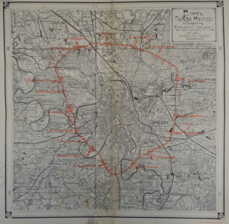 Plan of the City of Moscow showing the Moscow Circular Railway