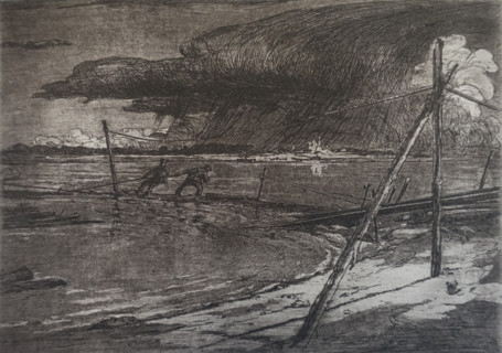 Thundercloud. Vadim Falileev (1879-1950). Early 20th century.