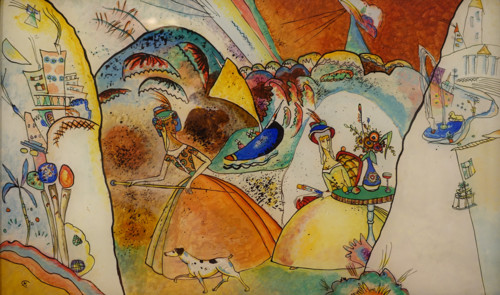 Wassily Kandinsky (1866-1944). Ladies in Crinolines. circa 1918.
