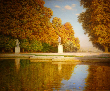 Autumn in Saint-Cloud Park. Paris. 1927-1930. Ivan Fedorovich Shultze (1874-1939).