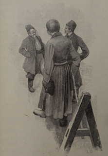 Illustration from book 'Taras Bulba'. A Novel by Nikolai Gogol (1809-1852). 1893.