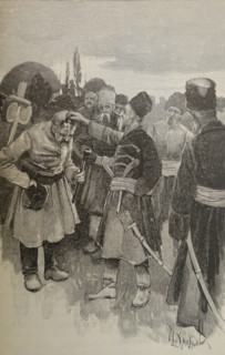 Illustration from book 'Taras Bulba'. A Novel by Nikolai Gogol (1809-1852). 1893.