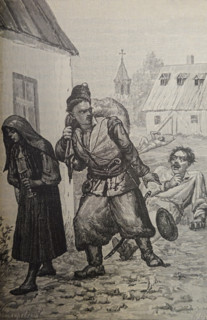 Illustration from book 'Taras Bulba'. A Novel by Nikolai Gogol (1809-1852). 1893.