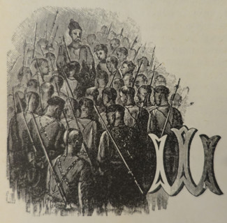 Illustration from book 'Taras Bulba'. A Novel by Nikolai Gogol (1809-1852). 1893.