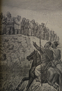 Illustration from book 'Taras Bulba'. A Novel by Nikolai Gogol (1809-1852). 1893.