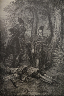 Illustration from book 'Taras Bulba'. A Novel by Nikolai Gogol (1809-1852). 1893.