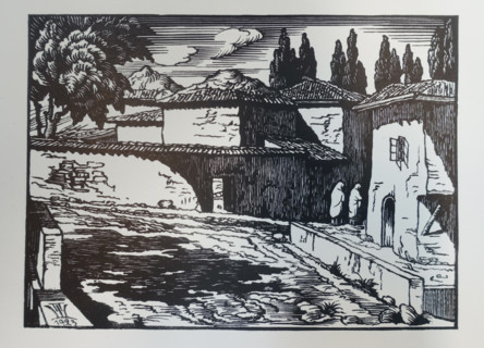 Crimea. Bakhchisaray. Khan's Baths. 1923. Pavel Aleksandrovich Shillingovsky (1881-1942).