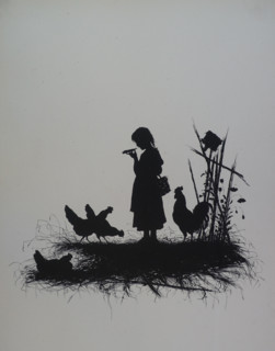 Silhouettes. Illustration from book by Elisabeth Boehm (1843-1914). 1879.