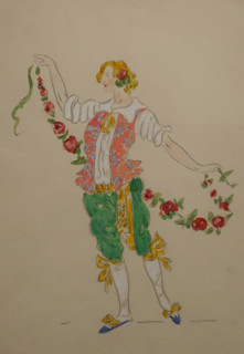 Costume design for Pyotr Tchaikovsky's ballet 'The Nutcracker.' Konstantin Korovin's workshop. 1910s.