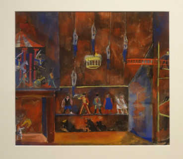 Set design for Pyotr Tchaikovsky's ballet 'The Nutcracker.' Vladimir Vladimirovich Dmitriev (1900-1948).  1929.