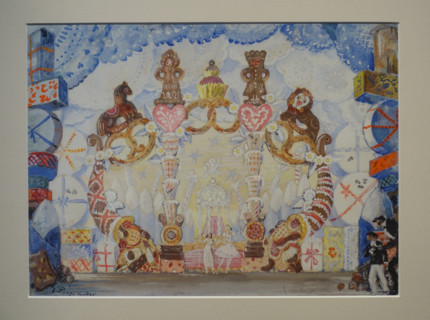 Mstislav Dobuzhinsky (1875-1957). Set design for the ballet 'The Nutcracker' by Pyotr Tchaikovsky.  1936.