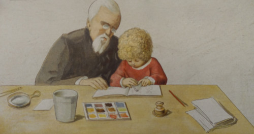 Illustration from Children's Stories to Grandfather's Pictures. Drawings by Prince Grigory Grigoryevich Gagarin (1810-1893). 1905.