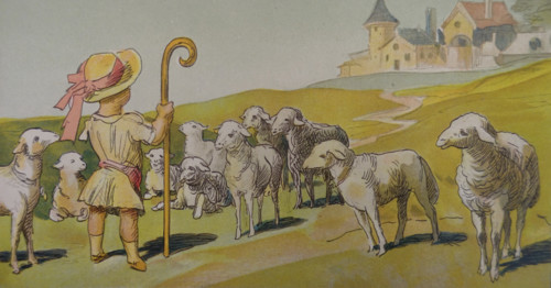 Illustration from Children's Stories to Grandfather's Pictures. Drawings by Prince Grigory Grigoryevich Gagarin (1810-1893). 1905.