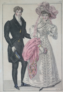 Illustration from the 'Ladies' Journal'. 1826.
