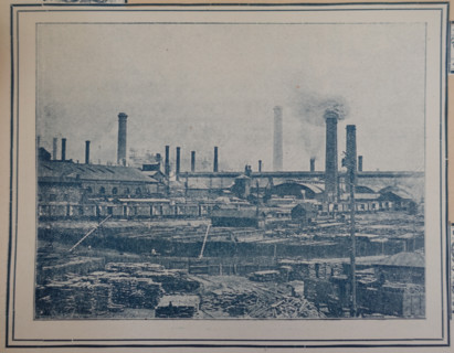 View of the metallurgical plant in Yuzovka (now Donetsk) in the Russian Empire. 1911.