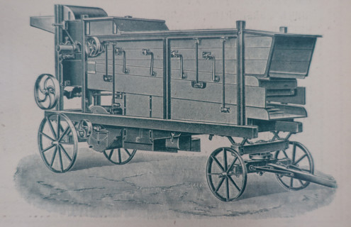 Advertisement for agricultural machinery from the Klassen & Neufeld plant. 1911.