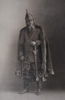 Portrait of opera singer Feodor Chaliapin (1873-1938). Ivan the Terrible