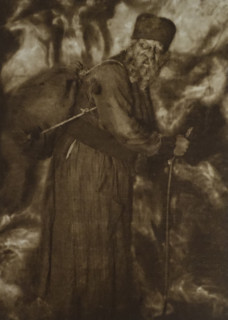 Portrait of opera singer Feodor Chaliapin (1873-1938). Varlaam. Boris Godunov. 1900-1910s.