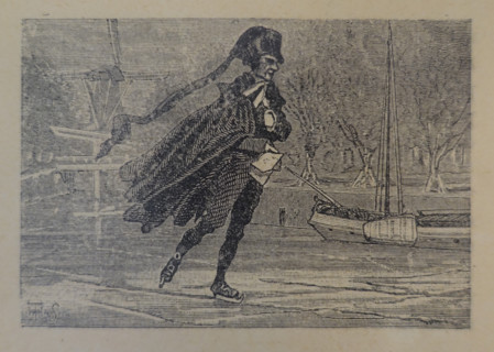 Illustration from the book The Silver Skates. Drawings by Theophile Schuler (1821-1878). 1870.