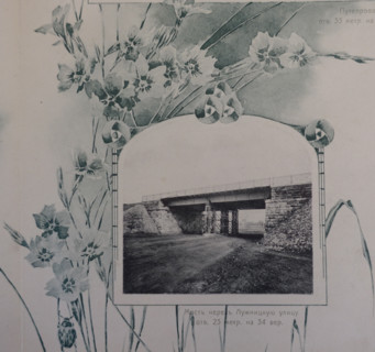 Bridge over Luzhnitskaya Street. 1908.