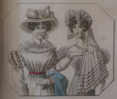 Illustration from the 'Ladies' Journal'. 1823.