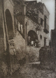 Capri. Italy. Street. Vadim Falileev (1879-1950). Early 20th century.