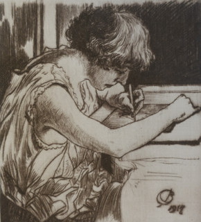 Portrait of a wife. Vadim Falileev (1879-1950). Early 20th century.