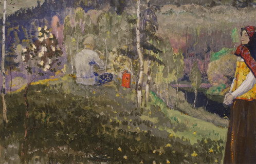 Mikhail Nesterov (1862-1942). The Pipe. 1906.