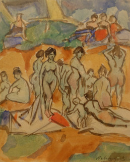 Alexey Morgunov (1884-1935). Bathers. Early 1910s.