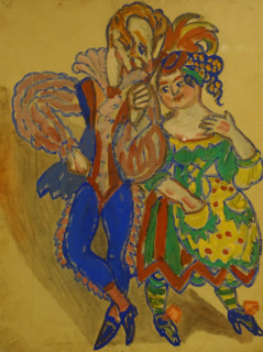 Sergey Sudeykin (1882-1946). Cavalier and Young Lady. Circa 1915.