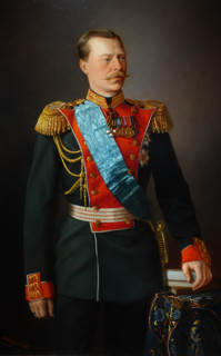 Portrait of Prince Alexander Petrovich of Oldenburg (1844-1932). By Nikolai Bogatsky (1837-1913). 1882.