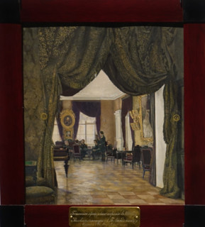 Drawing Room of the Officers' Association of the Life Guards Finnish Regiment. By Lindeman.  1880.