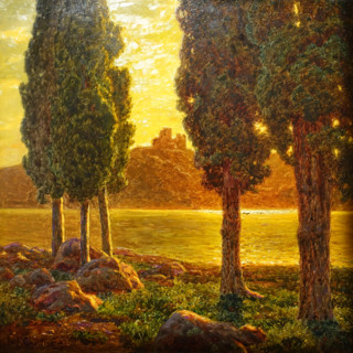 Sunset. 1921. Ivan Fedorovich Shultze (1874-1939).