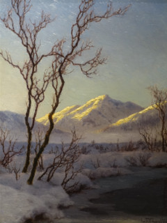 Winter Evening. Engadine. Switzerland. 1927-1930. Ivan Fedorovich Shultze (1874-1939).