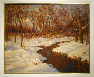 Forest River in Winter. 1924. Ivan Fedorovich Shultze (1874-1939).