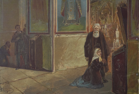 Poor Folk by Fedor Dostoevsky'. Nikolai Karazin (1842-1908). 1893.