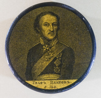 Snuffbox with the Portrait of Ataman Matvey Platov. A. Eck factory