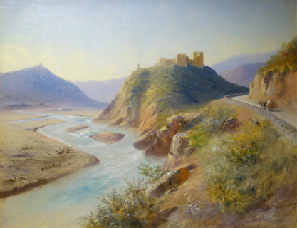 Kiselev Alexander Alexandrovich (1838-1911). View of the Aragvi River