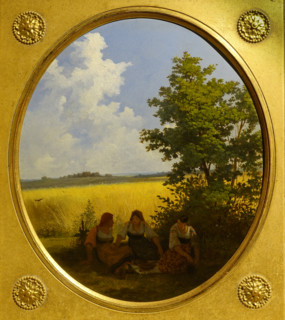 Beaudry Karl Friedrich  (1812-1894).   Rest of peasant women.  1855.