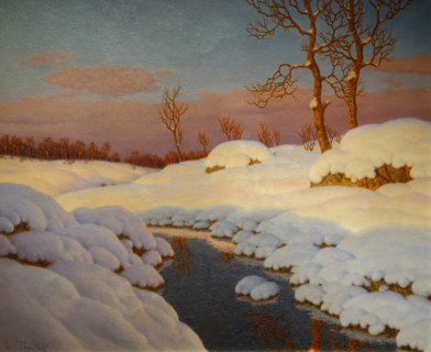 Winter Landscape. 1920s. Ivan Fedorovich Shultze (1874-1939).