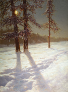 Moonlit Landscape. 1927-1930. Ivan Fedorovich Shultze (1874-1939).