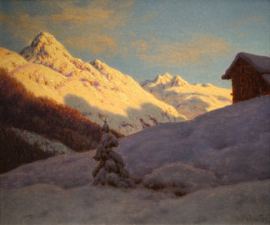 Peak in the Engadine. Switzerland. 1930s. Ivan Fedorovich Shultze (1874-1939).