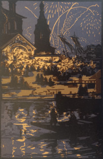 Easter Night. Vadim Falileev (1879-1950). Early 20th century. Color lithography.