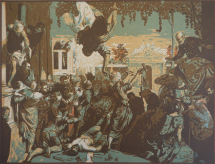 The Miracle of St. Mark. Vadim Falileev (1879-1950). Early 20th century. Color lithography.