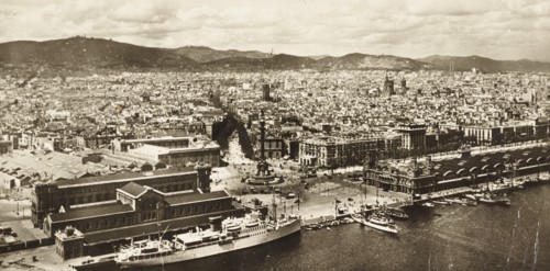 View of the city of Barcelona, Spain
